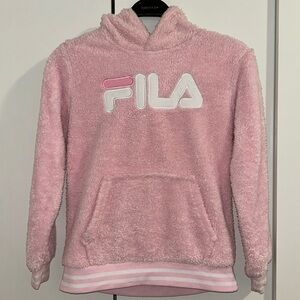 FILA KIDS Pink Sherpa Hoodie